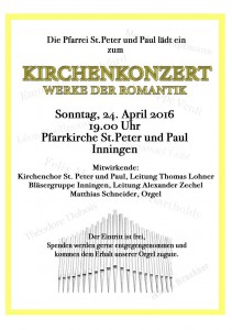 Einladung Kirchenkonzert Inningen 2016