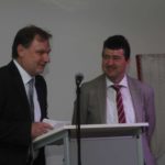 Geschaftsfuhrer Werner Blochum und Bürgermeister Dr. Stefan Kiefer