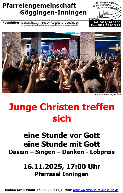 Junge Christen treffen sich…