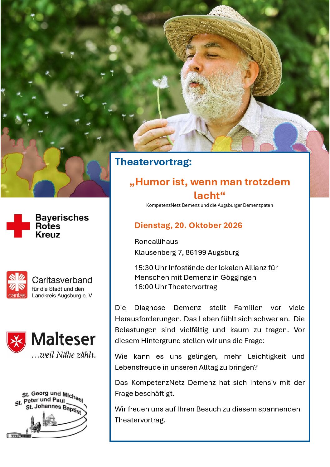 Theatervortrag: “Humor ist, wenn man trotzdem lacht” am 20. Oktober