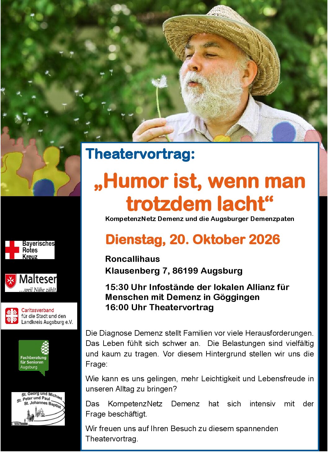 Theatervortrag: “Humor ist, wenn man trotzdem lacht” am 20. Oktober